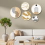 Wallity Yats-06 Conjunto de 5 Cuadros Decorativos Multicolor